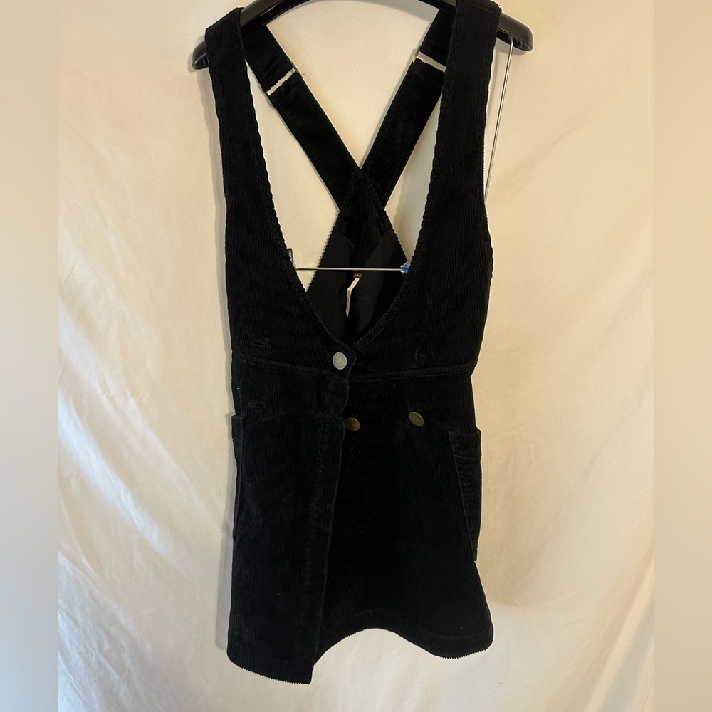 Free People Black Corduroy Dress